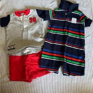 Boys Basebell matching set and one piece